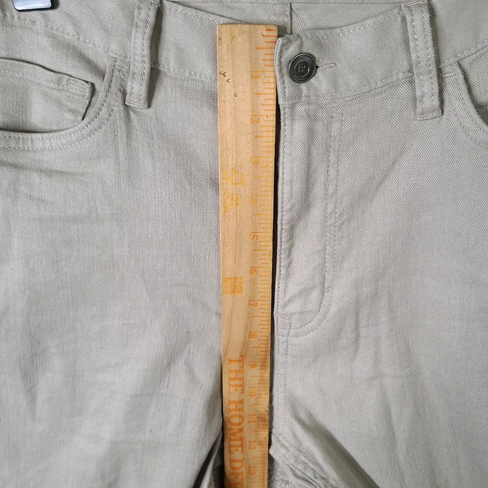 Banana Republic Pants Mens 33x30 Beige Slim Fit Linen Blend 5 Pocket Chino